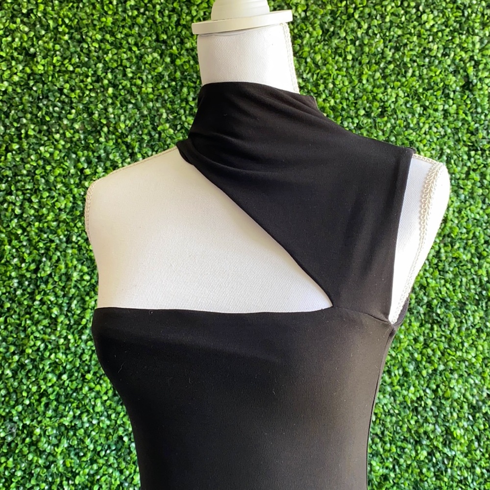 Whatever I Want Cut Out Midi Dress - Black